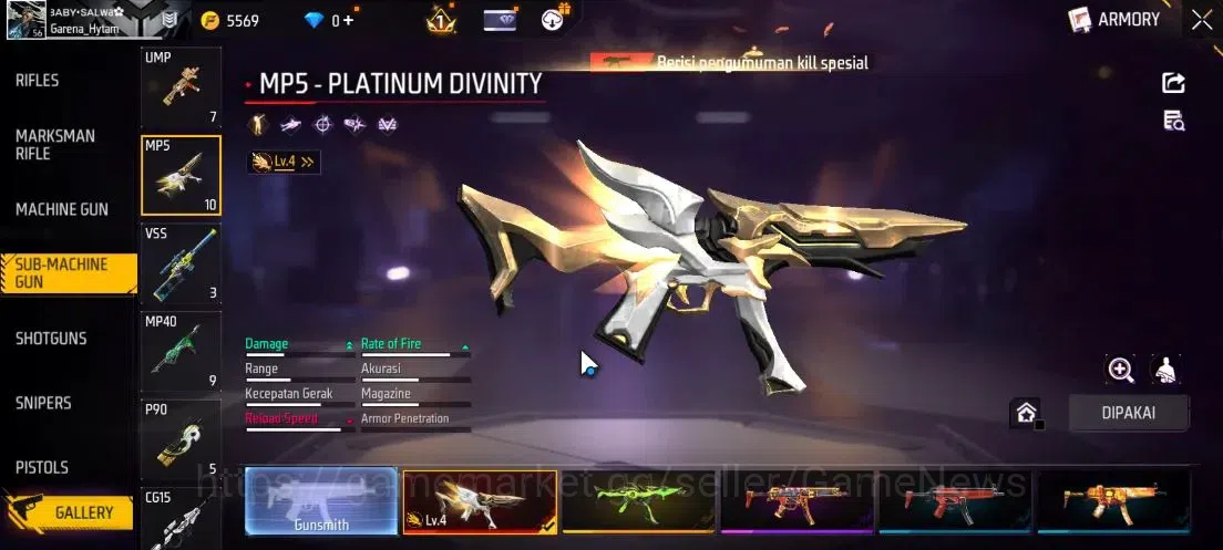 Free Fire Accounts Indonesia|Free HSR|M1887 Emerald Power|XM8 Destiny image 6