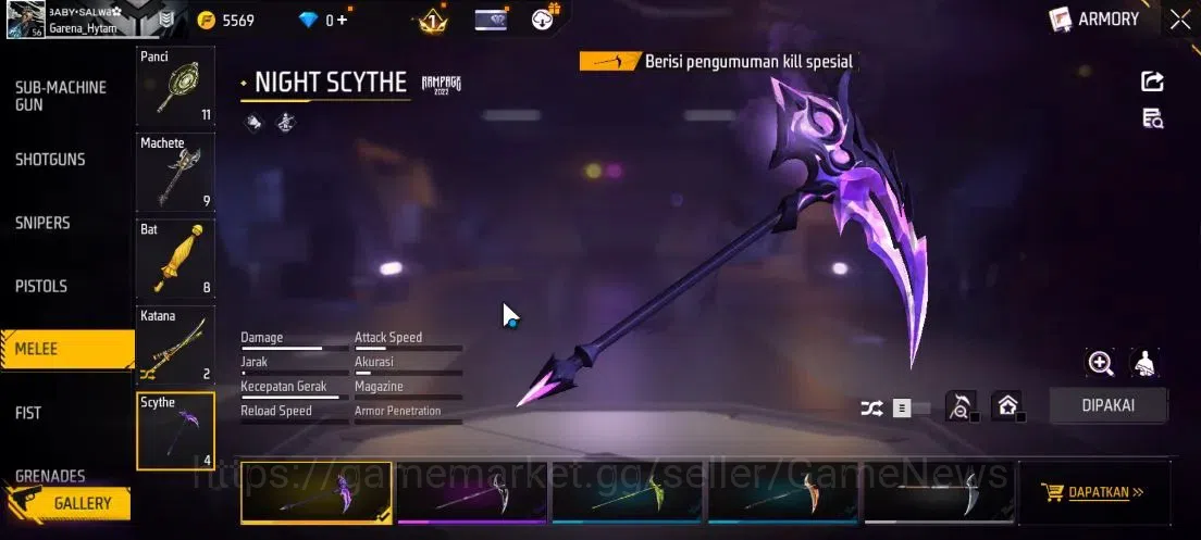 Free Fire Accounts Indonesia|Free HSR|M1887 Emerald Power|XM8 Destiny image 9