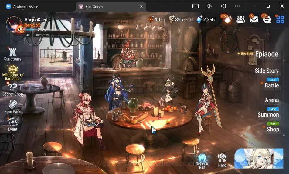 Epic Seven Accounts GLOBAL Unverif|New Era|9 ML(BArunka,Ruele oL,DK Sh image 1