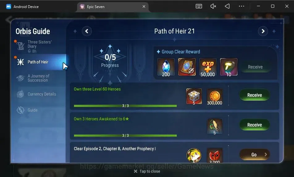 Epic Seven Accounts GLOBAL Unverif|New Era|9 ML(BArunka,Ruele oL,DK Sh image 5
