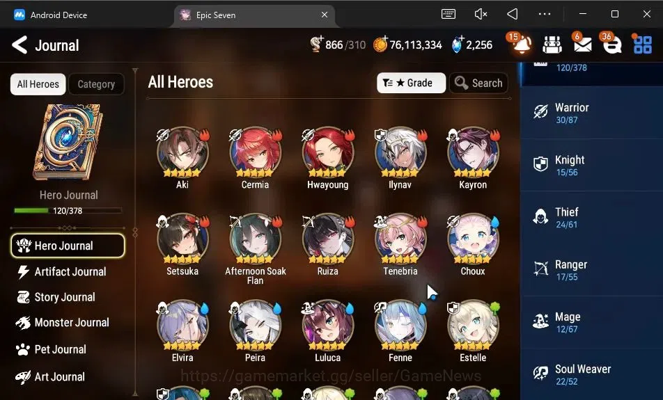 Epic Seven Accounts GLOBAL Unverif|New Era|9 ML(BArunka,Ruele oL,DK Sh image 7