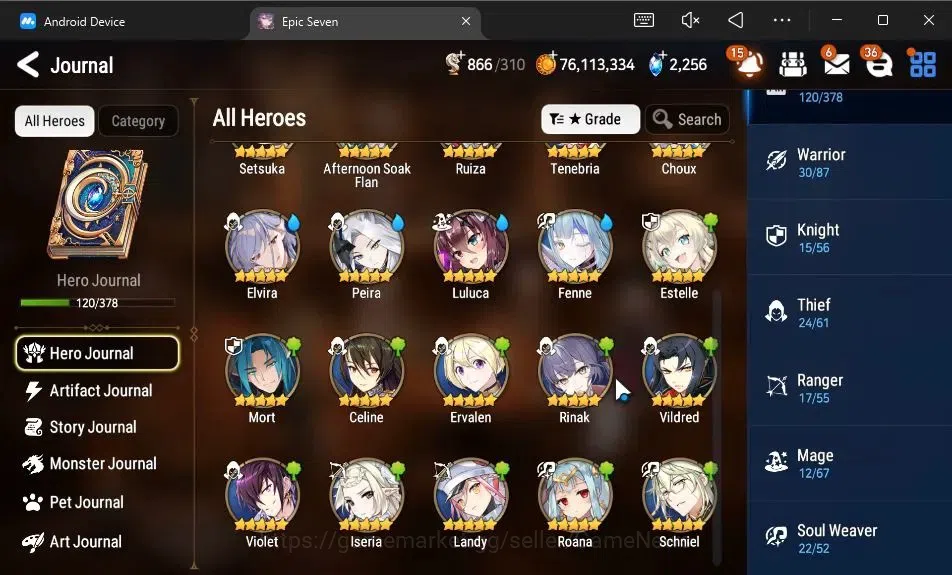 Epic Seven Accounts GLOBAL Unverif|New Era|9 ML(BArunka,Ruele oL,DK Sh image 8