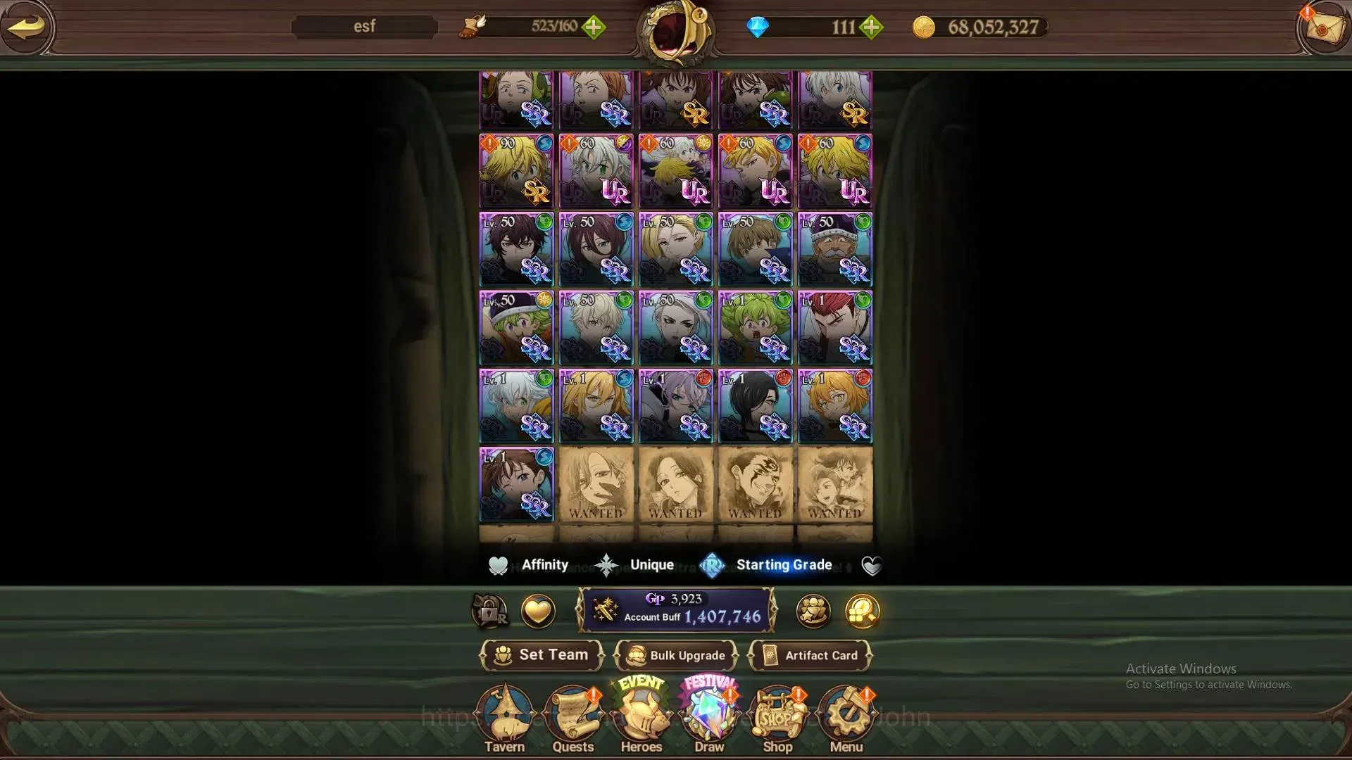 The Seven Deadly Sins: Grand Cross Accounts ASIA | 1.4M CC | 4LR ,6UR+UR Selector ON, DM 110+| image 10