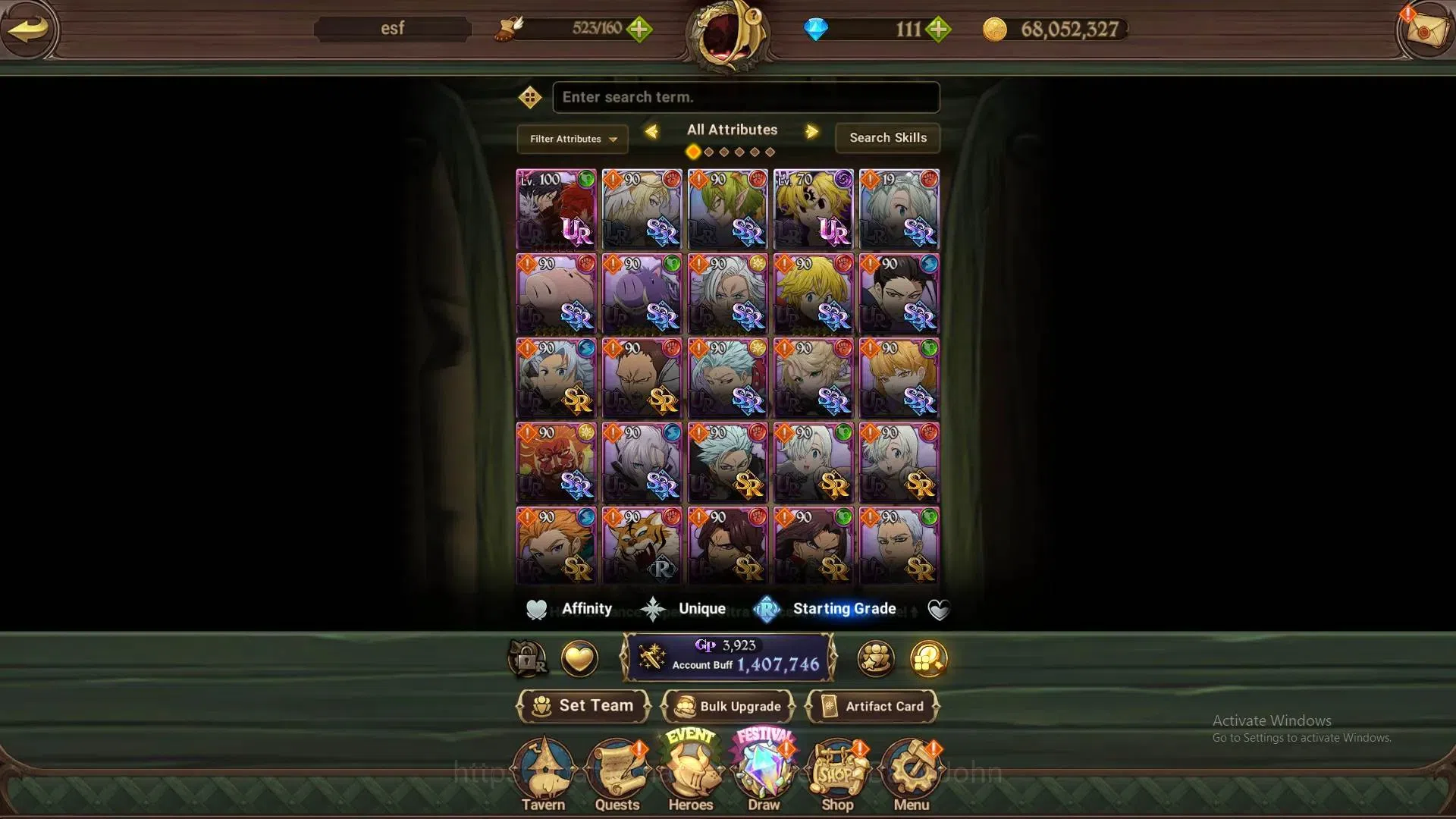 The Seven Deadly Sins: Grand Cross Accounts ASIA | 1.4M CC | 4LR ,6UR+UR Selector ON, DM 110+| image 11