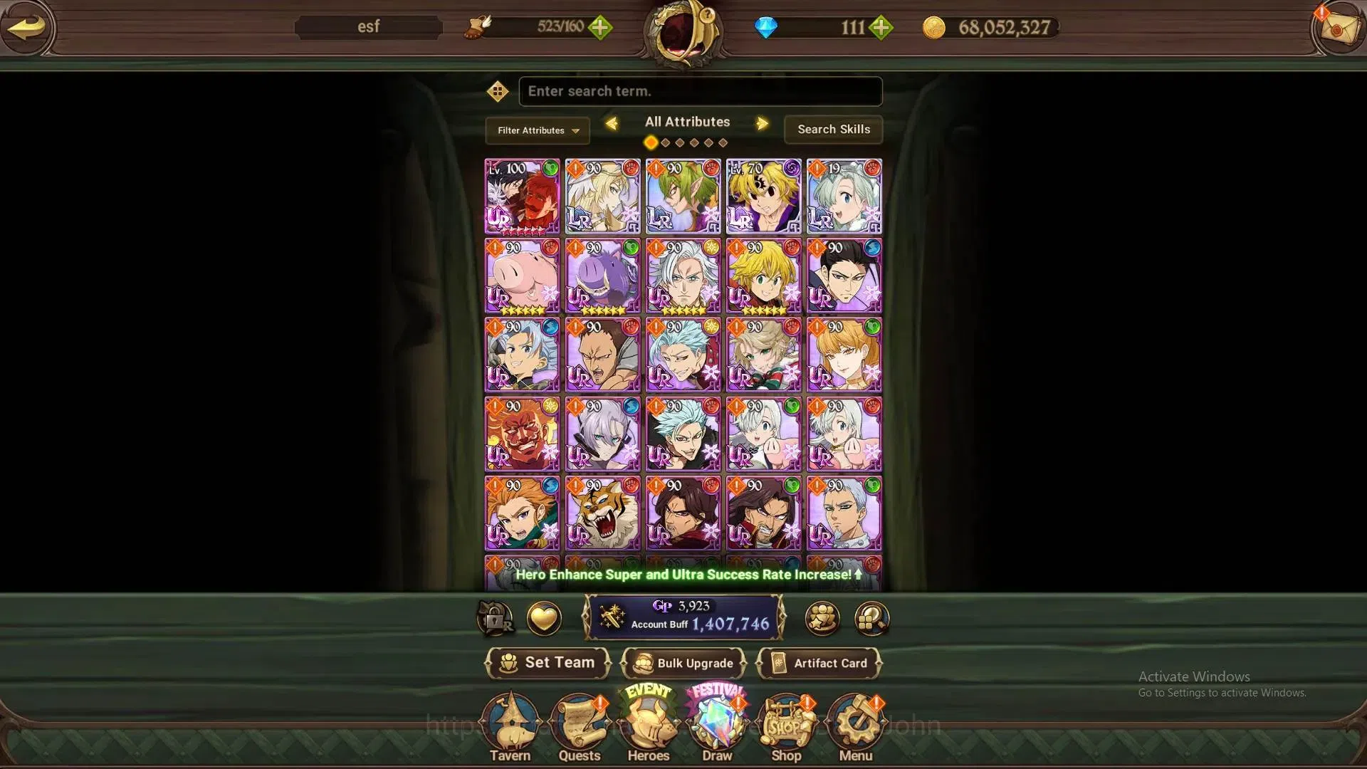The Seven Deadly Sins: Grand Cross Accounts ASIA | 1.4M CC | 4LR ,6UR+UR Selector ON, DM 110+| image 12