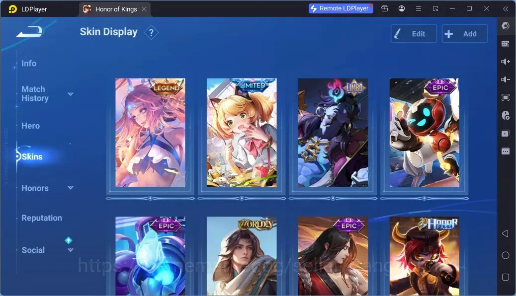 Honor of Kings Accounts Rare Skin Global | 37H 15S| 1 Legend | 1 Limited | 1 Limbo | 3 Epic | 1 Wordly | 1 HonorPass | 3 3