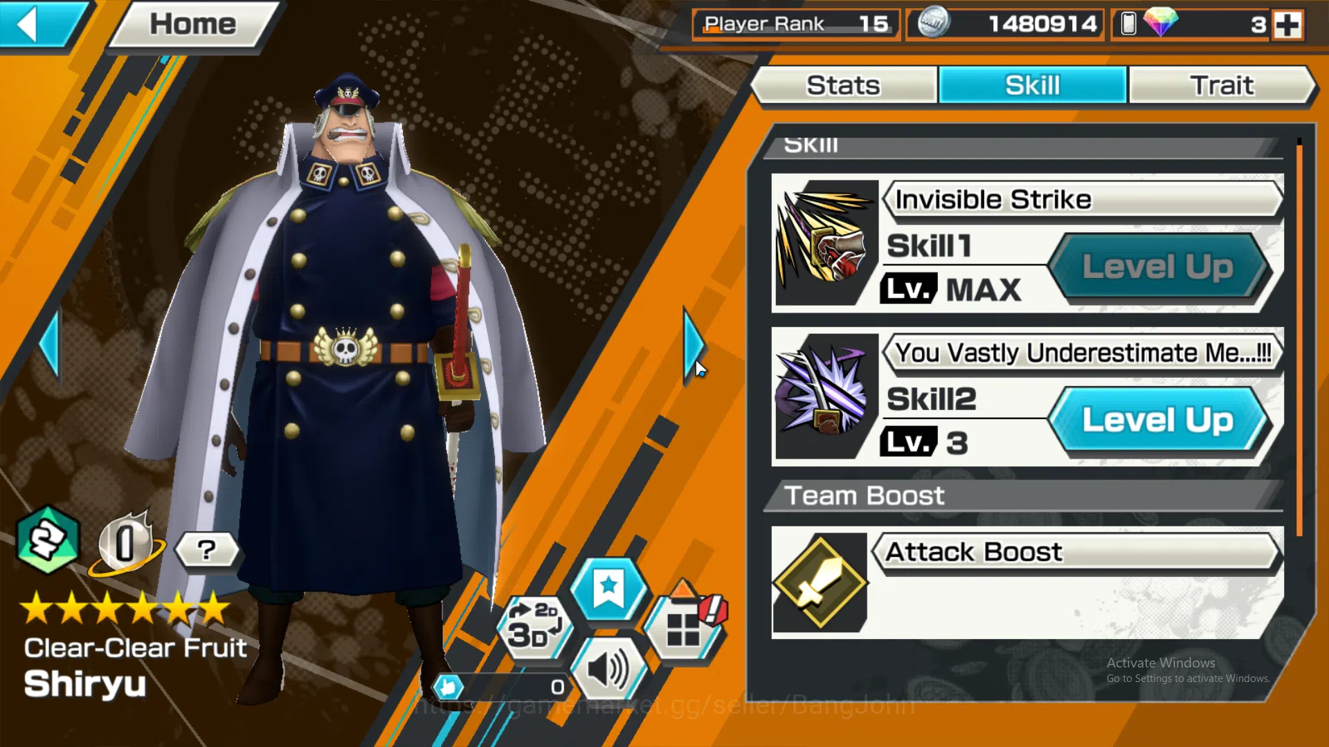 One Piece Bounty Rush Accounts GLOBAL | EX3 | MAX 4 | Borsalino, ST jay Saturn, T image 10