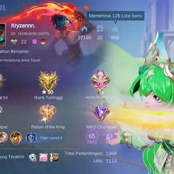 Mobile Legends: Bang Bang Accounts Others Hero 65|Skin 83|Seasoned|Epic Nana,Moskov,Balmond,Uranus|DT Ling,Lancelot|Cyclop