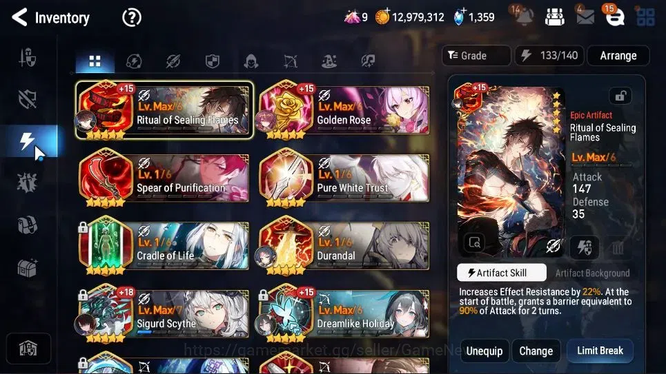 Epic Seven Accounts ASIA UnVerif|20 ML(Zio,RueleOfLight,G Ras,BW Iseri image 19