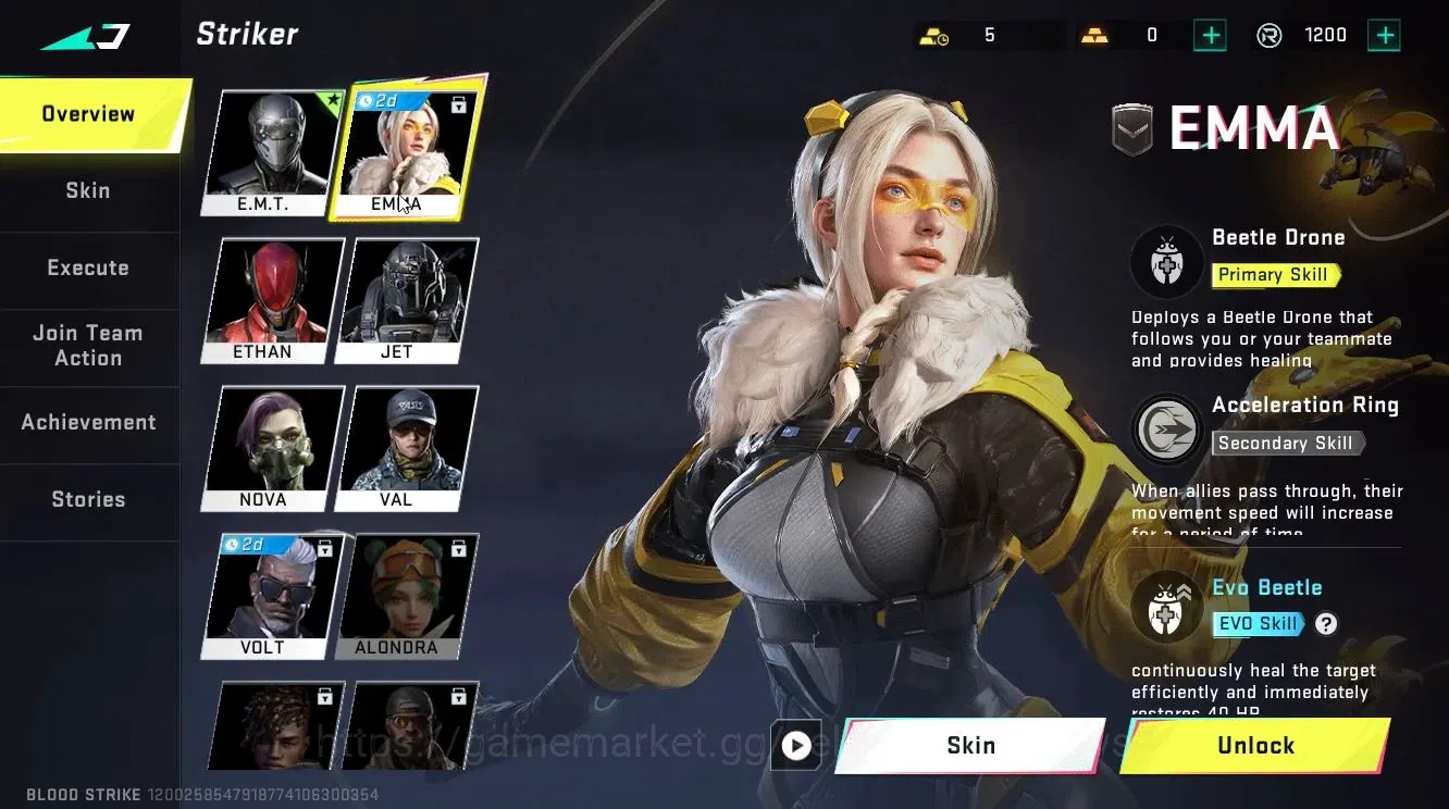 Blood Strike Accounts ASIA | ULTRA [KRAKEN-Purple Lightning] | Legendary image 3