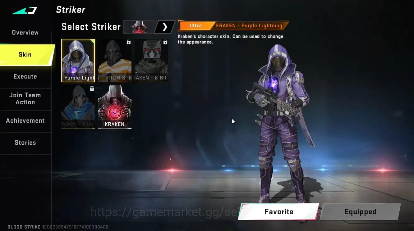 Blood Strike Accounts ASIA | ULTRA [KRAKEN-Purple Lightning] | Legendary image 5