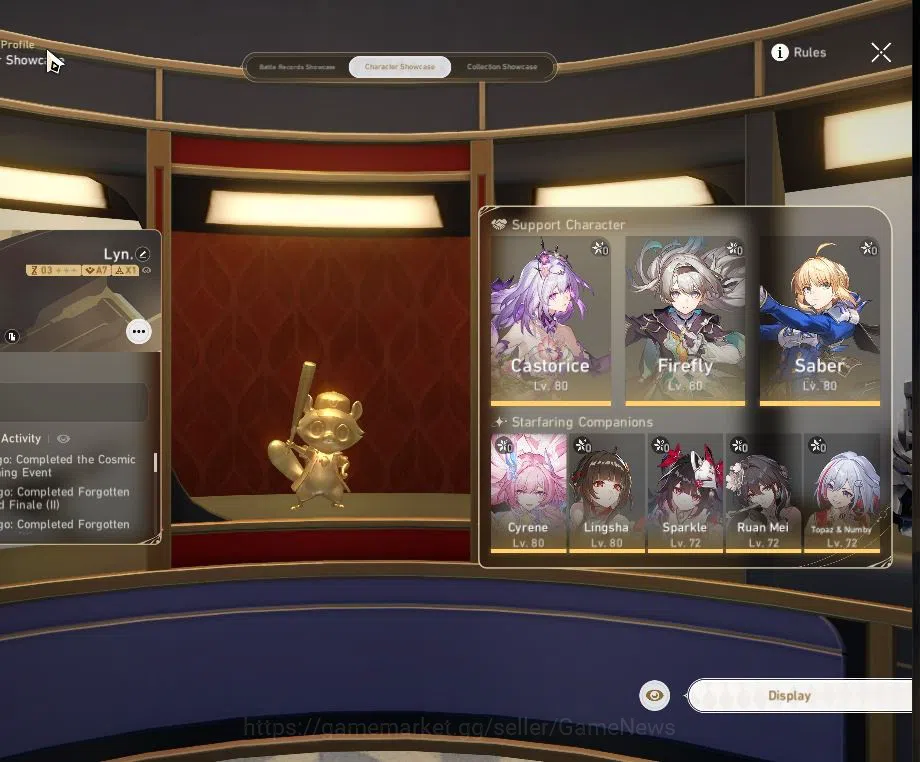 Honkai Star Rail Accounts Asia|TL 67|1,6K SJ|11 Limited|[Castorice,Saber]+Si image 2