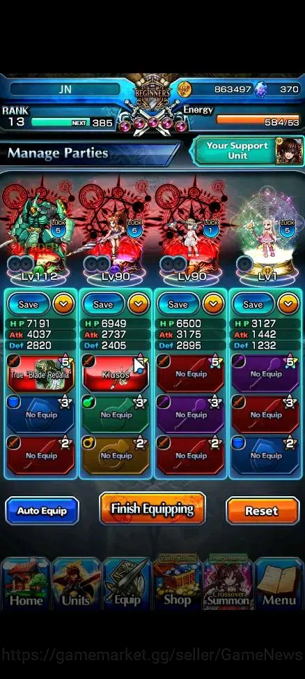 Grand Summoners Accounts Global|Rank 13||9 Ascend+3 TW|[Sayaka Miki,Sanagey image 3