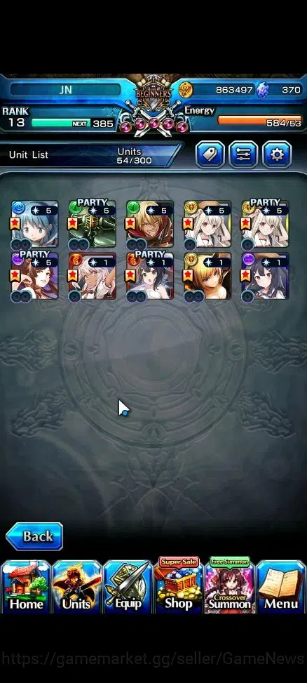 Grand Summoners Accounts Global|Rank 13||9 Ascend+3 TW|[Sayaka Miki,Sanagey image 4
