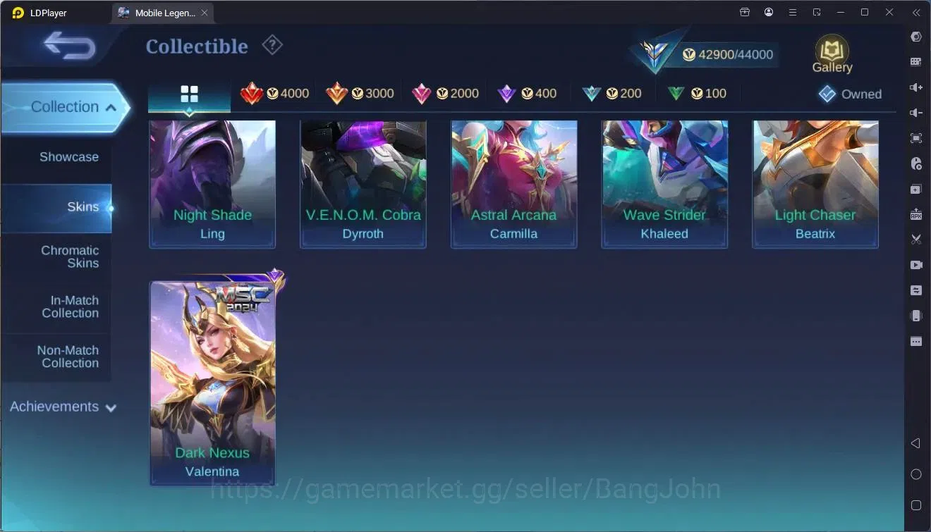 Mobile Legends: Bang Bang Accounts Global |Hero 96|Skin 161|Expert|Prime Claude|CC Na image 15