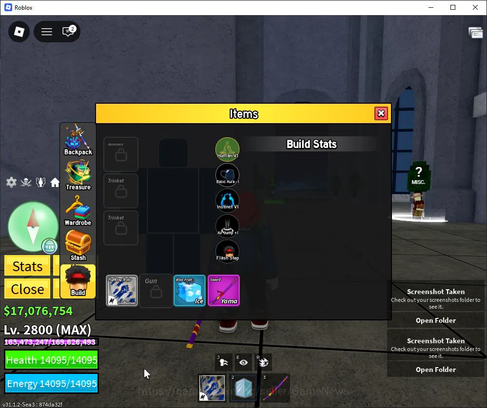 Roblox Accounts Blox Fruit |Lv Max + Ice, GodHuman |17M Beli 35K Frag| 2 Myth Weap 3 Legend Fruit |Human V1|Unverif(RBL948) 10