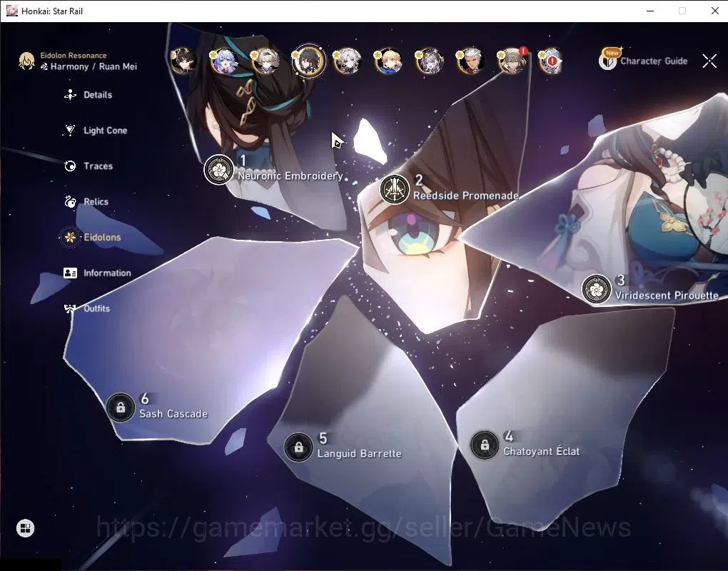 Honkai Star Rail Accounts Asia|TL 70|2,2k SJ+Selector B5|Saber Prem Team|15  image 5