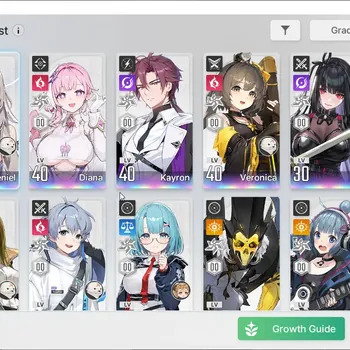 Chaos Zero Nightmare Accounts Asia|Lv41|6 SSR| Sereniel,Diana,Veronica,Rin,Kayron,Hugo|Anika M5,Selena M3,Rei M4,Beryl