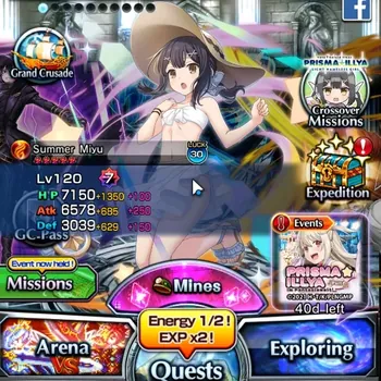 Grand Summoners Accounts End-Game Global|Rank 85|16 Ascend 22 TW (UP Roy,Shadow,S Miyu,Kenhsin H,Aira,Shuna Etc)+TW S Chloe