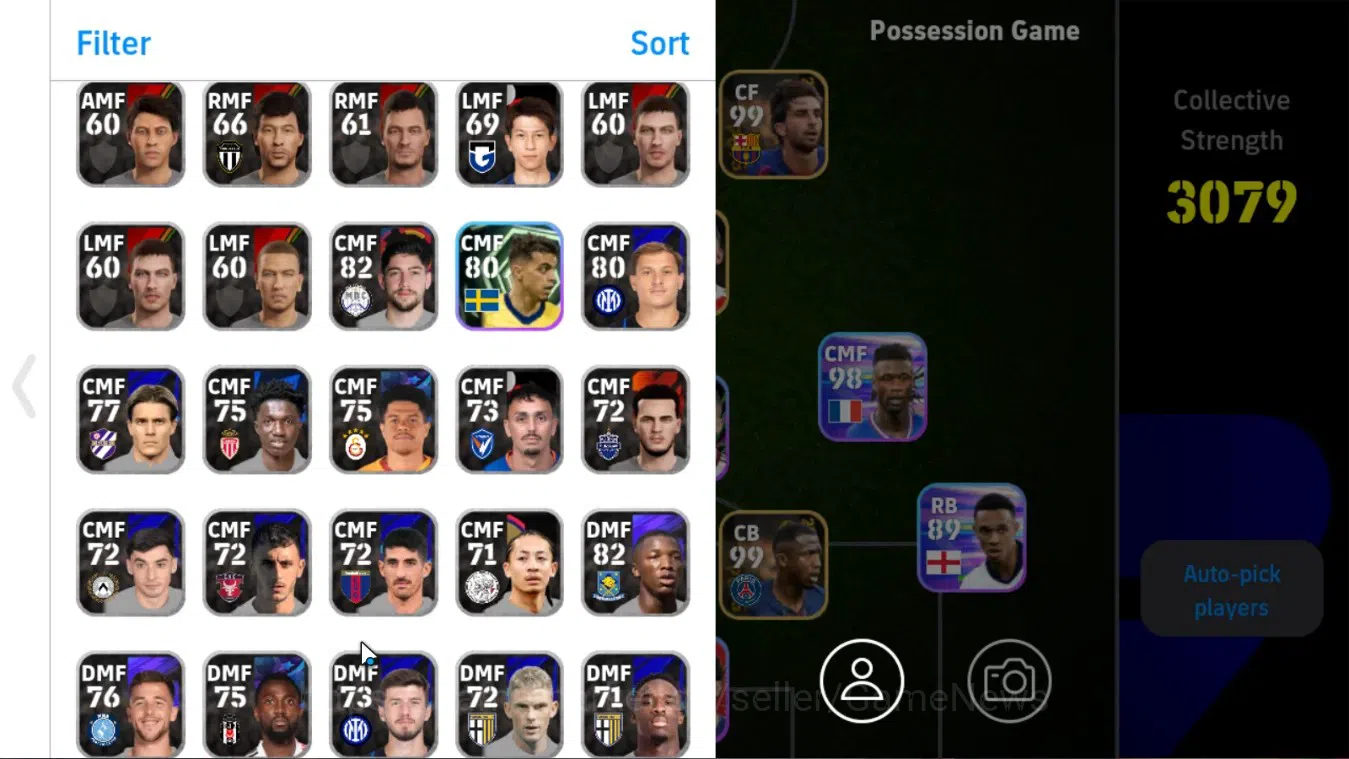eFootball Accounts Android|Epic Shinji Kagawa,Gianluca Zambrotta,Andr image 3