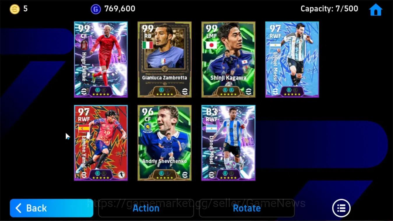 eFootball Accounts Android|Epic Shinji Kagawa,Gianluca Zambrotta,Andr image 6