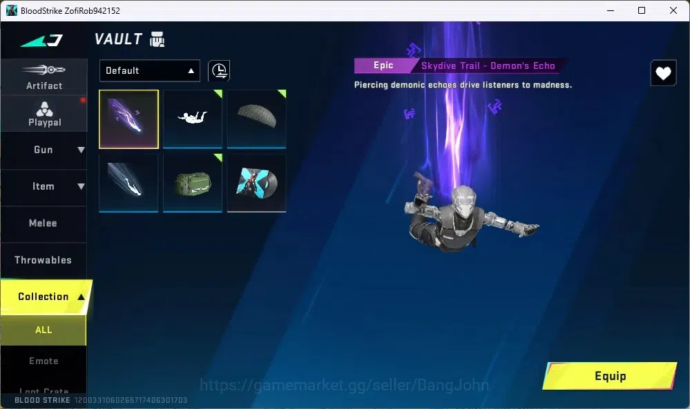 Blood Strike Accounts ASIA | ETERNAL: AUG-Empyrean | 1 ULTRA GUN | 1 LEG image 6