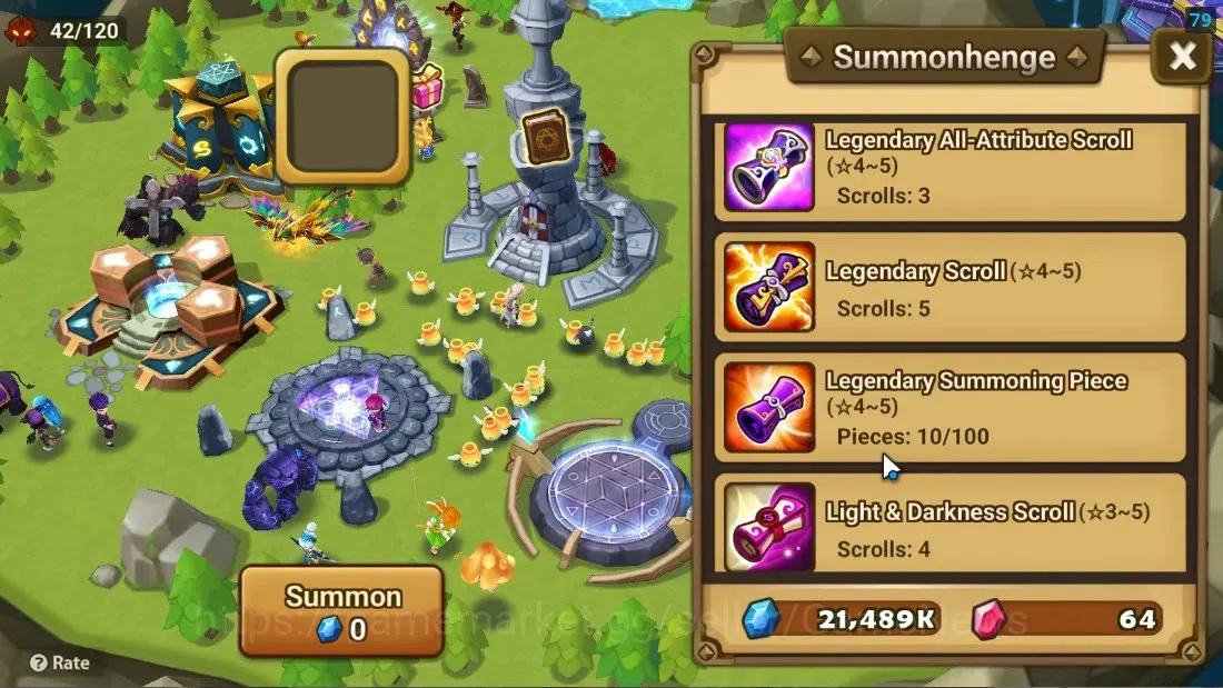 Summoners War: Sky Arena Accounts Starter ASIA|Lv 26|Ready Gacha|99 12 YSC + 160 11 YSC + 3 LAAS + 5 LS + 4 LDS + 119 MS |1 11