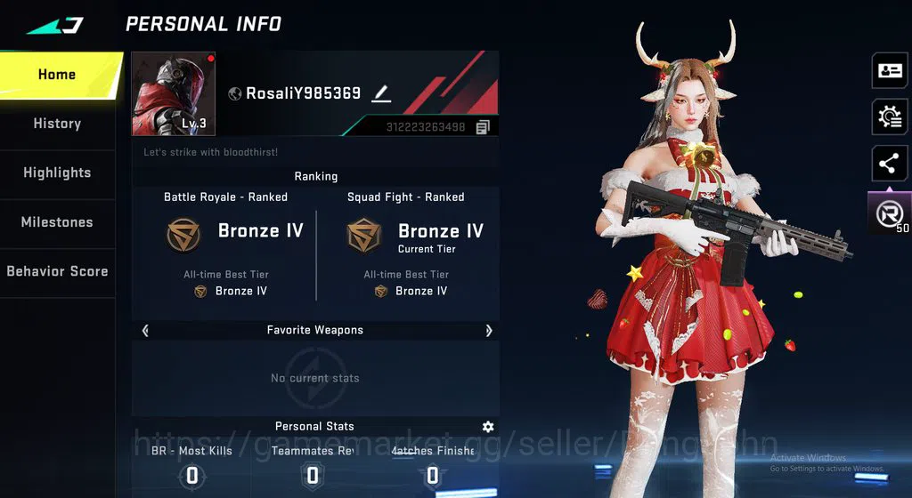 Blood Strike Accounts Polosan Ran Ultra | Change Name | BS127B image 1