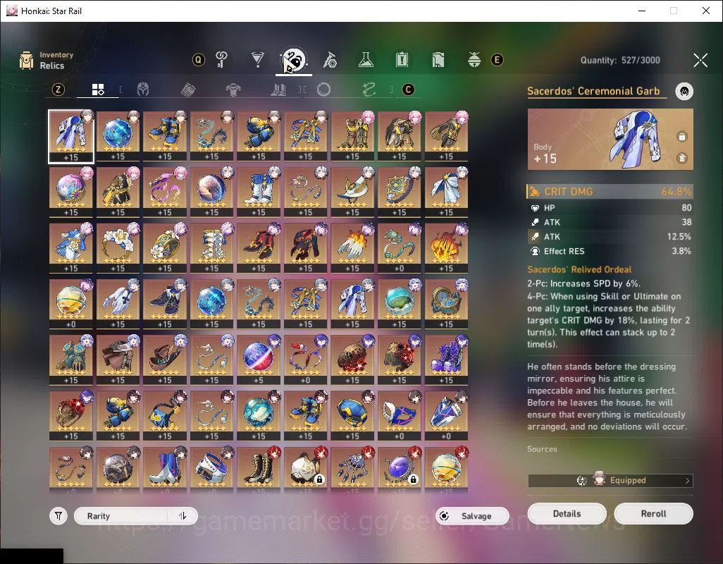 Honkai Star Rail Accounts Asia|TL 70|2,7K SJ|21 Limited|Robin+Sign,Castorice image 6