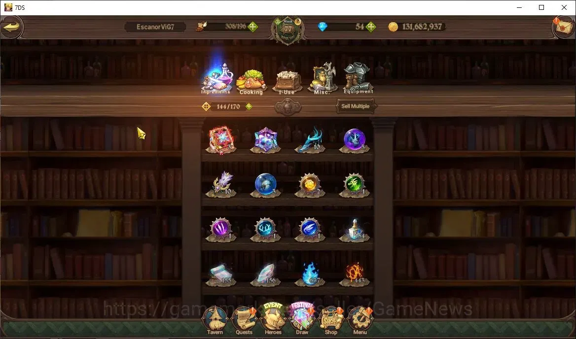 The Seven Deadly Sins: Grand Cross Accounts Global|4M CC|3 LR+7 UR+Collab ReZero|Brunhild,Cusa image 15