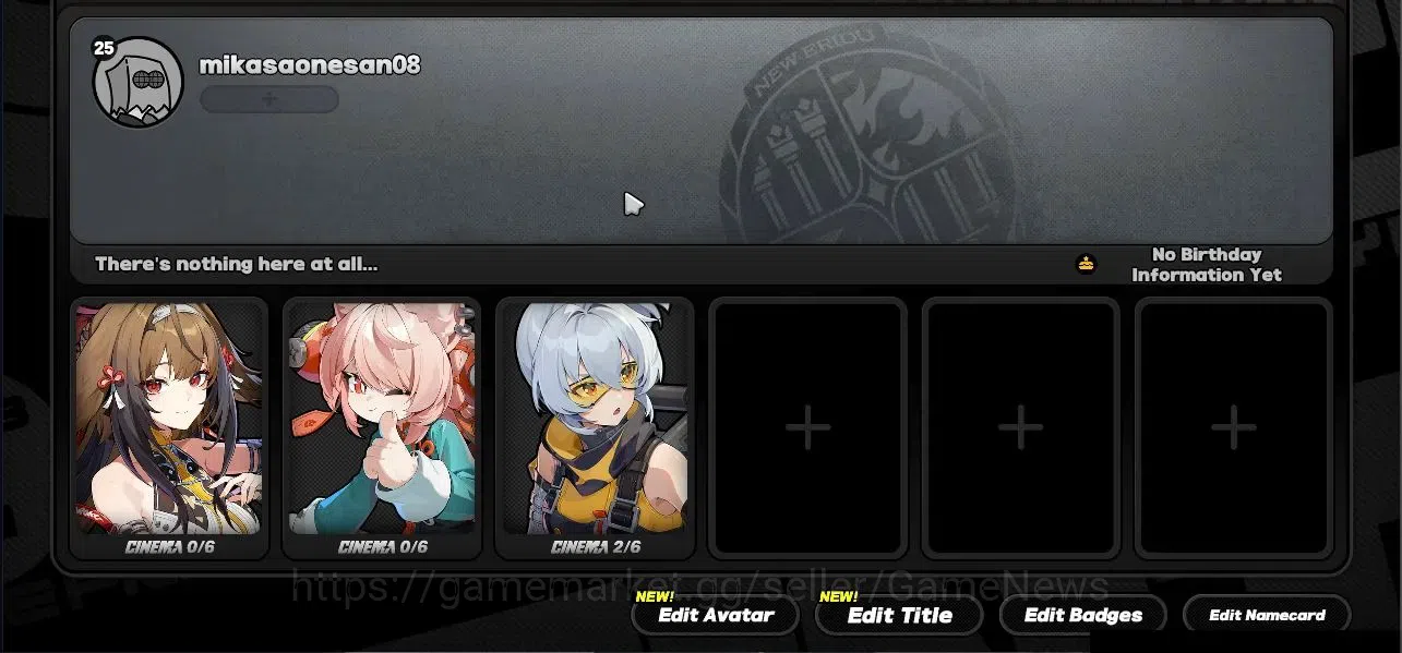Zenless Zone Zero Accounts Starter Asia|IK 25|S1 CH2|2 Limited|(Ye Shunguang,Zhao) +1 Standard (Soldier 11)|1 STD Weapon|MC 5