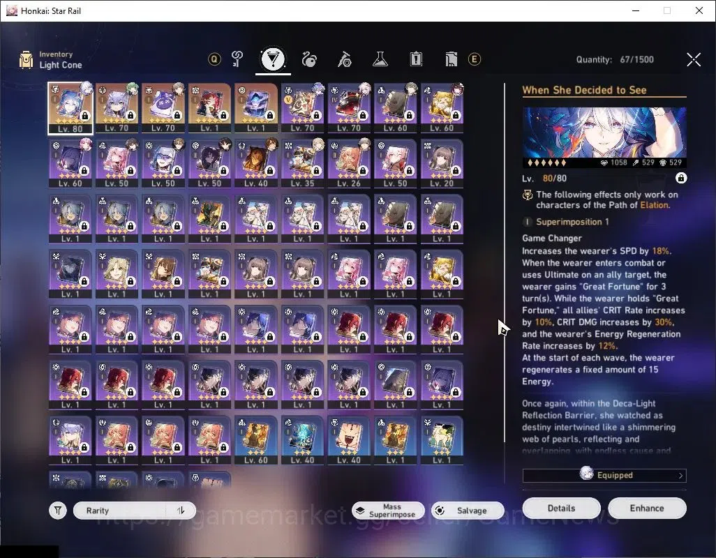 Honkai Star Rail Accounts Asia|TL 63|Hypercarry Team|8 Limited|Yao Guang+Sig image 5