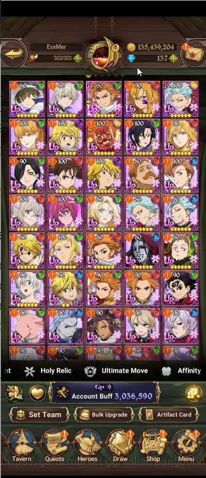 The Seven Deadly Sins: Grand Cross Accounts ASIA | 3M CC | diamond 137 | 1 LR Princess Elizabe image 4
