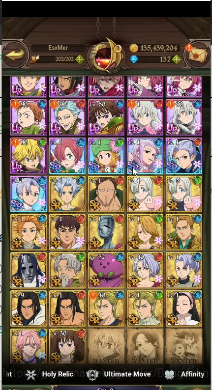 The Seven Deadly Sins: Grand Cross Accounts ASIA | 3M CC | diamond 137 | 1 LR Princess Elizabe image 6
