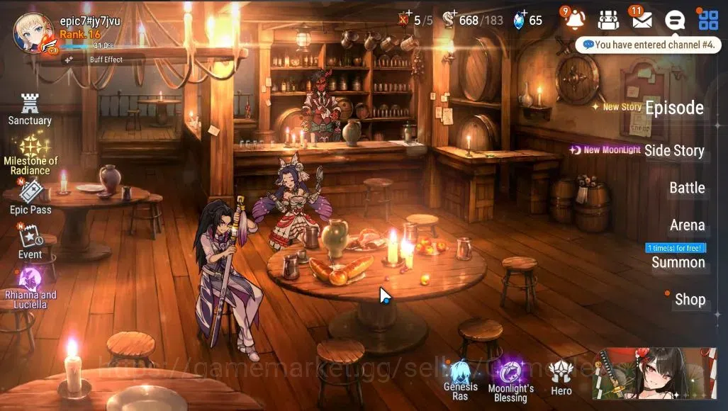 Epic Seven Accounts GLOBAL Unverif|New Era|2 ML (Rhinna&Luciella,Harse image 1