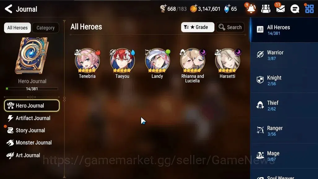 Epic Seven Accounts GLOBAL Unverif|New Era|2 ML (Rhinna&Luciella,Harse image 5
