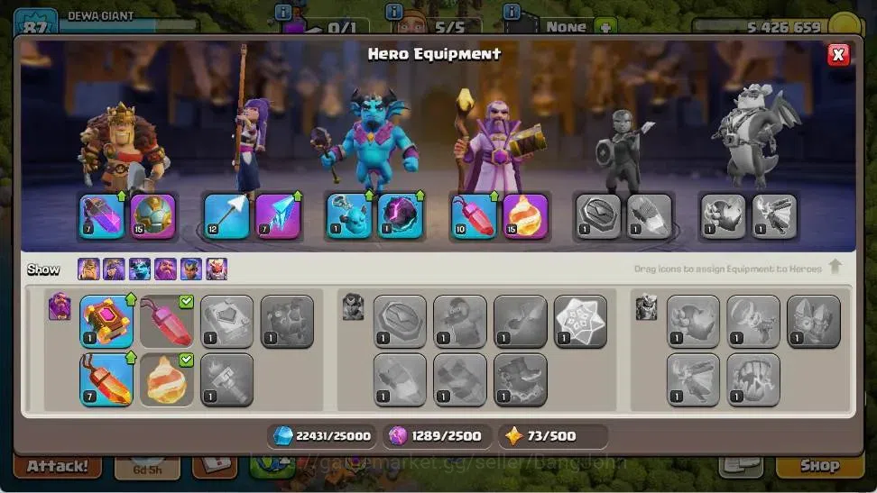 Clash of Clans Accounts Global |TH 11-BH 8|LVL 87|BK 42,AQ 43,MP 29,GW 20, image 10