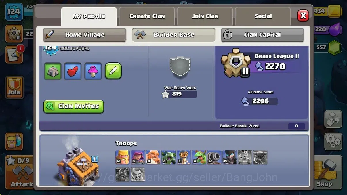Clash of Clans Accounts Global | TH14-BH9|LVL 124|Witch17 League|HH8|BK78, image 13