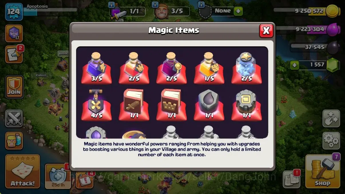 Clash of Clans Accounts Global | TH14-BH9|LVL 124|Witch17 League|HH8|BK78, image 4