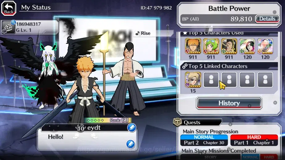 Bleach: Brave Souls Accounts GLOBAL]20k Orb+Fresh All Story| TenjiroTYWB24,Mash image 14
