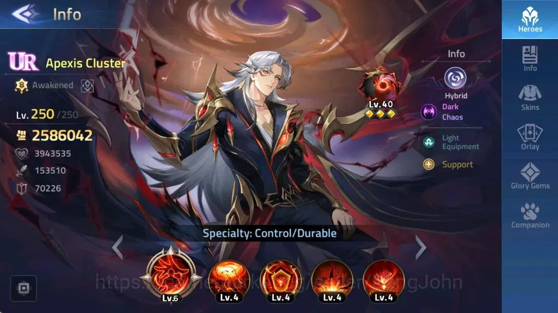 Mobile Legends: Adventure Accounts 70683 | LV 89 9652K POWER CAMP 47-21 HERO 119 3 UR image 4