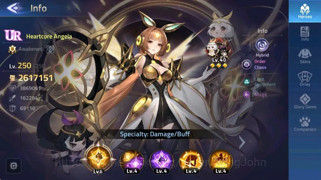 Mobile Legends: Adventure Accounts 70683 | LV 89 9652K POWER CAMP 47-21 HERO 119 3 UR image 5
