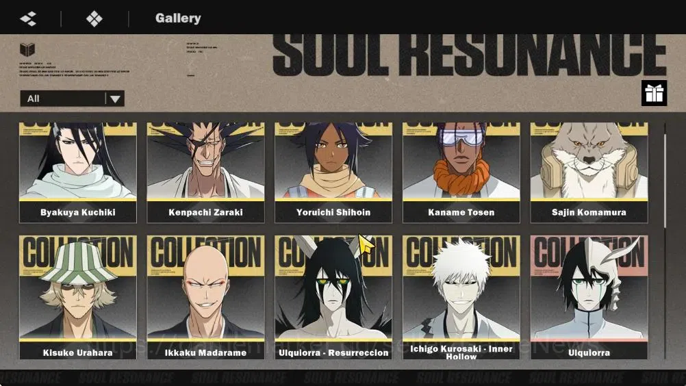BLEACH: Soul Resonance Accounts NUVERSE SEA|Lvl 61|9 SSR|8 Sign|(IchigoIH,KenpachiB2,KisukeB1)+CoreStamp (Ulquiorra 1