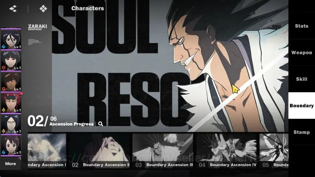 BLEACH: Soul Resonance Accounts NUVERSE SEA|Lvl 61|9 SSR|8 Sign|(IchigoIH,KenpachiB2,KisukeB1)+CoreStamp (Ulquiorra 11