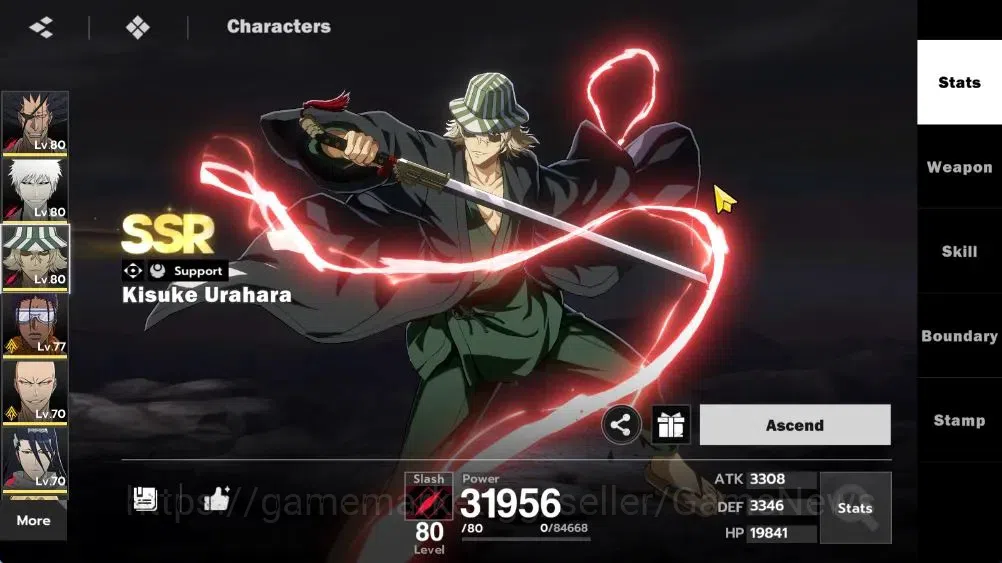 BLEACH: Soul Resonance Accounts NUVERSE SEA|Lvl 61|9 SSR|8 Sign|(IchigoIH,KenpachiB2,KisukeB1)+CoreStamp (Ulquiorra 13