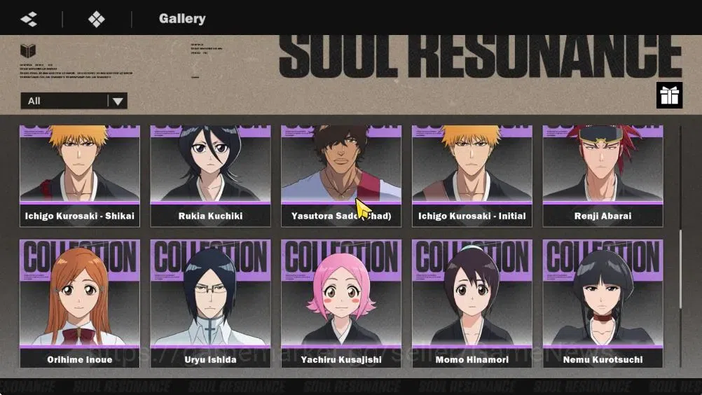BLEACH: Soul Resonance Accounts NUVERSE SEA|Lvl 61|9 SSR|8 Sign|(IchigoIH,KenpachiB2,KisukeB1)+CoreStamp (Ulquiorra 2