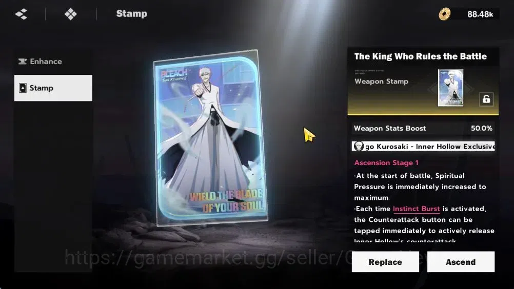 BLEACH: Soul Resonance Accounts NUVERSE SEA|Lvl 61|9 SSR|8 Sign|(IchigoIH,KenpachiB2,KisukeB1)+CoreStamp (Ulquiorra 7