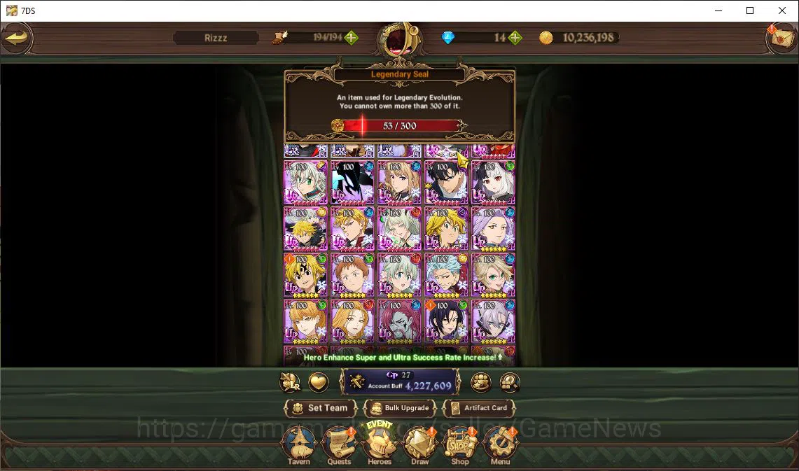 The Seven Deadly Sins: Grand Cross Accounts Asia|4,2M CC|53 Ls|3 LR+9 UR+Collab Solev|Helbram2 image 4