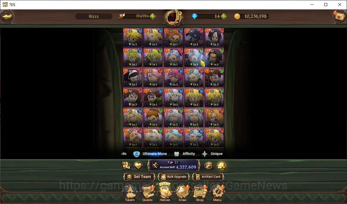 The Seven Deadly Sins: Grand Cross Accounts Asia|4,2M CC|53 Ls|3 LR+9 UR+Collab Solev|Helbram2 image 9