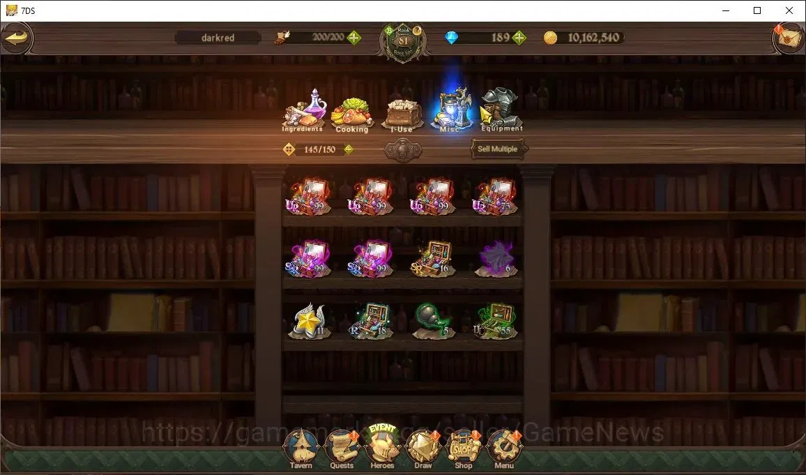 The Seven Deadly Sins: Grand Cross Accounts Asia|3,2M CC|189 DM|4 LR+7 UR+Collab ReZero|S&B2/6 image 17